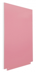 Безрамная демонстрационная доска маркерная магнитная (панель) розовая, 6419R-3015