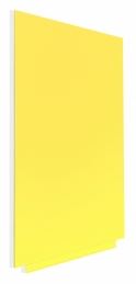 Безрамная демонстрационная доска маркерная магнитная (панель) желтая, 6420R-1016