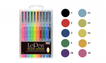Набор ручек капиллярных LePen Neon Mix Set 0,3мм 10 шт/уп в пенале