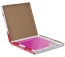 Доска магнитно-маркерная стеклянная, розовая, 45х45 см, 3 магнита, BRAUBERG, 236742