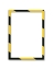 Магнитная защитная желто-черная слайд-рамка 5шт/уп, А3, для предупреждающих знаков