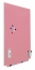 Безрамная демонстрационная доска маркерная магнитная (панель) розовая